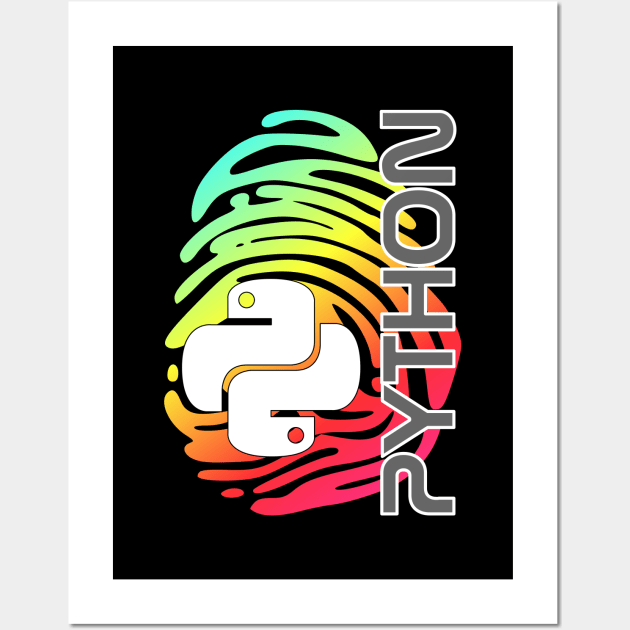 Stylish Python Wall Art by Peachy T-Shirts